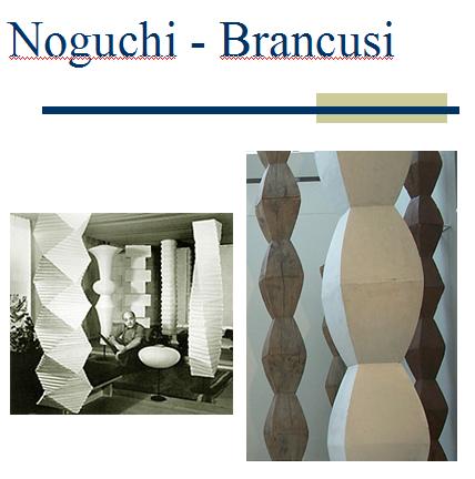 Coloane-Noguchi-Brancusi